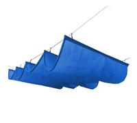 Parasole retrattile a forma di onda, resistente ai raggi UV, per esterni, per giardino, patio, veranda, spiaggia, colore sabbia
