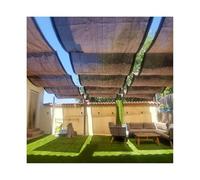 Parasole retrattile a forma di U, 2 m x 7 m, per pergola, elegante ombrellone da esterno, alternativa ai raggi UV, per patio e giardino, copertura resistente alle intemperie
