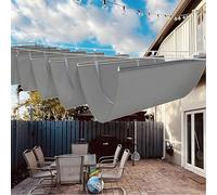 Parasole retrattile a vela, copertura per esterni, per patio, giardino, cortile, ponte, traliccio