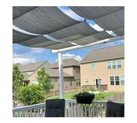 Parasole retrattile di ricambio per patio, portico, garage e rifugio da cortile (larghezza x lunghezza 1 x lunghezza 42,1 m) protezione UV e resistente alle intemperie