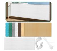 Parasole Rettangolare 1.7 x 4.5 m 98% Protection Contre Les Rayons UV Rete Ombreggiante Traspirante e Resistente, Protezione Raggi UV per Pergolato, Giardino, Balcone, Bianco