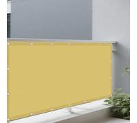 Parasole Rettangolare 2.9 x 5 m Protezione UV 98% Impermeabile Telo Ombra con Occhielli Tenda a Vela per Terrazzo Balconi Giardino e Outdoor, Color Crema