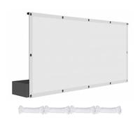 Parasole Rettangolare 200 x 200 cm Protezione Solare Raggi UV Impermeabile Telo Telone Protezione Raggi UV Poliestere Antistrappo Adatte per Piscina Feste e Spazi Esterni, Bianco