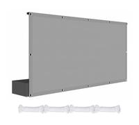 Parasole Rettangolare 200 x 290 cm Protezione Solare Raggi UV Impermeabile Telo Telone Protezione Raggi UV Poliestere Antistrappo Adatte per Piscina Feste e Spazi Esterni, Grigio Chiaro