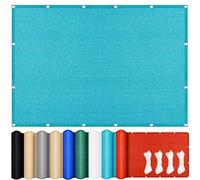 Parasole rettangolare 220 x 360 cm per esterni, traspirante, resistente ai raggi UV, resistente agli strappi, per balconi e terrazze, ideale per proteggere dal sole