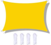 Parasole rettangolare 3 m x 4 m, impermeabile e resistente ai raggi UV, per patio, giardino, cortile, sala da pranzo all'aperto, posto auto coperto e ristorante, migliora il comfort all'aperto