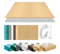 Parasole Rettangolare 425 x 447 cm Rettangolare 98% Anti-Uv Panno Ombreggiante Traspirante Quadrata Anti-Ultravioletti per Esterno, Giardino e Terrazza, Color Crema