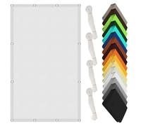 Parasole Rettangolare 50 x 500 cm Protezione UV 98% Tenda Parasole Rettangolare Protezione Solare e Uv, Antistrappo per Giardino, Terrazzo e Piscina, Bianco