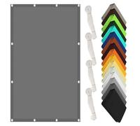 Parasole Rettangolare 50 x 500 cm Protezione UV 98% Tenda Parasole Rettangolare Protezione Solare e Uv, Antistrappo per Giardino, Terrazzo e Piscina, Grigio Chiaro