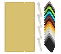 Parasole Rettangolare 50 x 550 cm Protezione UV 98% Tenda Parasole Rettangolare Protezione Solare e Uv, Antistrappo per Giardino, Terrazzo e Piscina, Color Crema