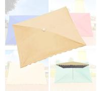 Parasole rettangolare di ricambio, 3 x 2 m, per tavolo del mercato, impermeabile, color cachi, per tende da sole da esterno a 3 x 4 (250 x 200 cm)