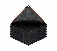 Parasole rettangolare nero resistente ai raggi UV con 10 occhielli 75% -80% protezione UV ideale per serre, fienili, cucce per cani, 12 m x 12 m