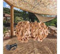 Parasole rettangolare per esterni, 4 x 15 m, per pergola e patio, protezione dai raggi UV, per terrazza e spazi esterni