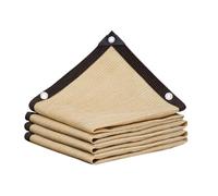 Parasole rettangolare per piscina, 90% giallo, per polli, con occhielli e coulisse, traspirante, rete di raffreddamento e protezione della privacy (10 m x 1 m)