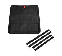 Parasole riflettente per lucernario per camper, pieghevole, in alluminio isolato, copertura di ventilazione Oxford impermeabile, 41 x 41 cm, nero