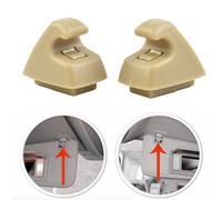 Parasole Supporto Fermo Fissaggio Clip Beige for per gmc 95994975 2PCS ABS & PC