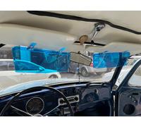 Parasole Trasparente Estensore Protettivo Vintage 2 PCS Blu