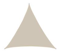 Parasole triangolare a vela per esterni, protezione dai raggi UV, per patio, giardino, terrazza, campeggio, protezione dal vento e dalla privacy, non diritta, bianco, 4,5 x 4,5 x 4,5 m