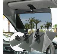 Parasole universale per auto con protezione antiriflesso polarizzata, estensore per visiera parasole per auto, estensore polarizzato per auto, estensione regolabile per visiera auto, clip su visiera
