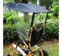 Parasole universale per sedia a rotelle elettrica, regolabile, per esterni, pieghevole, resistente ai raggi UV, antipioggia, copertura per la maggior parte delle sedie a rotelle (dimensioni: adatta