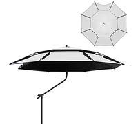 Parasoli da giardino ombrello da pesca da pesca da pesca al sole per protezione solare, ombrelli a prova di pioggia, regolabile rotazione a 360 °, ventilazione, per vele per il patio in campeggio