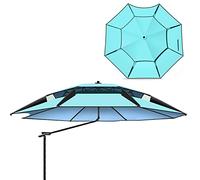 Parasoli da giardino ombrello da pesca da pesca da pesca al sole per protezione solare, ombrelli a prova di pioggia, regolabile rotazione a 360 °, ventilazione, per vele per il patio in campeggio