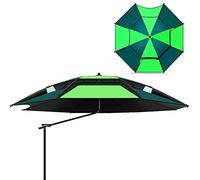 Parasoli da giardino ombrello da pesca da pesca da pesca al sole per protezione solare, ombrelli a prova di pioggia, regolabile rotazione a 360 °, ventilazione, per vele per il patio in campeggio