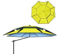 Parasoli da giardino ombrello da pesca da pesca da pesca al sole per protezione solare, ombrelli a prova di pioggia, regolabile rotazione a 360 °, ventilazione, per vele per il patio in campeggio