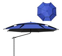 Parasoli da giardino ombrello da pesca da pesca da pesca al sole per protezione solare, ombrelli a prova di pioggia, regolabile rotazione a 360 °, ventilazione, per vele per il patio in campeggio