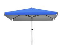 Parasolo extra grande Parasolo Patio rettangolare ombrello di grado commerciale Tavolo da sole Outdoor Shade blu 3.2 * 2.5m