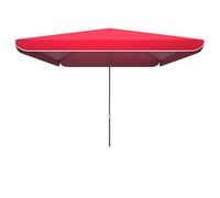 Parasolo extra grande Parasolo Patio rettangolare ombrello di grado commerciale Tavolo da sole Outdoor Shade rosso 3.0 * 3.0m