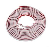 Paraspifferi a forma di D, 6 m, per porte e porte, in PVC, per isolamento, spifferi, rumori e du, 6 m, nero