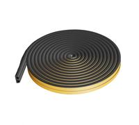 paraspifferi a forma di T, Guarnizione in gomma a forma di D for porte e finestre(Black)