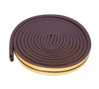 paraspifferi a forma di T, Guarnizione in gomma a forma di D for porte e finestre(Brown)