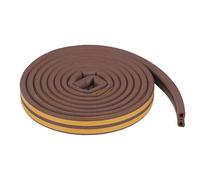 paraspifferi a forma di T, Striscia sigillante in schiuma di gomma autoadesiva for porte e finestre(Brown)