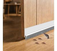 Paraspifferi autoadesivo, 100 cm, con spazzola, guarnizione per porta, larghezza 5,2 cm, nastro isolante contro freddo, polvere e rumori, per porta di casa, porta del balcone