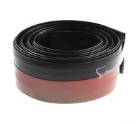Paraspifferi in silicone per porta, 99,1 cm, autoadesivo, colore: nero | Silicone di alta qualità, retro autoadesivo, blocca le correnti d'aria fredda, polvere a prova di polvere