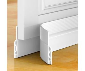 Paraspifferi isolanti, paraspifferi per porta a freddo, fondo per porta in silicone morbido, isolamento acustico termico e arresto all'aria fredda, anti topi, formica scarafaggio insetti (200 x 5 cm,