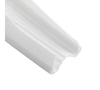 Paraspifferi morbido a doppio strato, 100 cm, bianco S | Design a doppio strato, materiale morbido e flessibile, forte bordo di serraggio, si adatta a spazi vuoti di 3,5-7 cm di