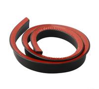 Paraspifferi per doccia, in silicone, per separazione bagnata e asciutta, flessibile, autoadesiva, 30 mm di altezza, 200 cm di lunghezza (colore nero, 100 cm)