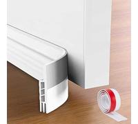 Paraspifferi per fondo della porta, 4,5 cm di larghezza x 99,1 cm di lunghezza, rotolo di blocco dei bordi della porta per uso interno della soglia, guarnizione di contatto sotto la porta del