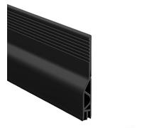 Paraspifferi per porta a risparmio energetico, 100 cm, innovativo per bloccare gli spifferi e mantenere il clima interno (nero)