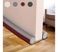 Paraspifferi per porte, 94 cm, efficiente blocco del rumore, tappo dell'aria fredda, guarnizione per porta inferiore ad alta efficienza energetica, paraspifferi sotto la porta, colore: marrone