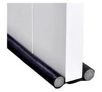 Paraspifferi per porte, Paraspifferi for porta in pelle | Sigillatura della porta multicolore: blocca l'aria fredda e il rumore(Svart)