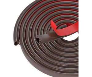 Paraspifferi per porte sigillate finestre, autoadesive paraspifferi porta di ingresso,gomma paraspifferi per telai di porte insonorizzati, isolamento porta finestra in gomma sigillata (10M, marrone)