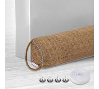 Paraspifferi per porte, Windstopper per porta, 92 cm, Paraspifferi per porte e finestre, triangolari, pesanti, protezione dal rumore e dal freddo, Khaki