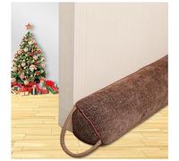 Paraspifferi pesanti, 92 cm, paraspifferi per finestre, triangolo sotto la porta, paraspifferi per porta inferiore, isolamento e isolamento acustico, marrone