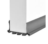 Paraspifferi Porta Blindata con Feltro, 98 cm x 5cm,Paraspifferi Sottoporta Autoadesiva e Tagliabile, Previene Spifferi E Infiltrazioni di Polvere, Acqua, Luce, Insetti e Rumori (Grigio)