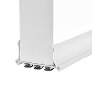 Paraspifferi Porta Blindata con Feltro, 98 cm x 5cm,Paraspifferi Sottoporta Autoadesiva e Tagliabile, Previene Spifferi E Infiltrazioni di Polvere, Acqua, Luce, Insetti e Rumori (Bianco)