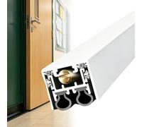 paraspifferi porta blindata Spazzatrice Automatica Per Porta A Ribalta, Tappo Di Cucitura Del Cancello In Lega Di Alluminio, Rimozione Del Rumore Sul Fondo Della Porta(8 PCS)